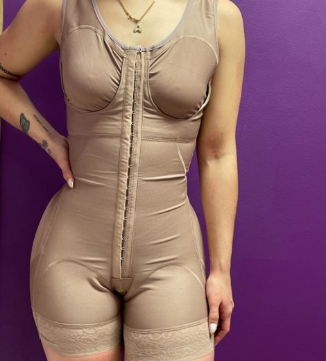 Full Body Post Op Body Shaper with Sleeves #714